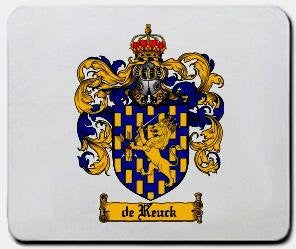 De-reuck coat of arms mouse pad