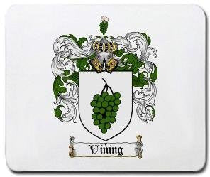 Vining coat of arms mouse pad