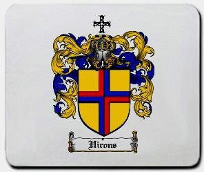 Hirons coat of arms mouse pad