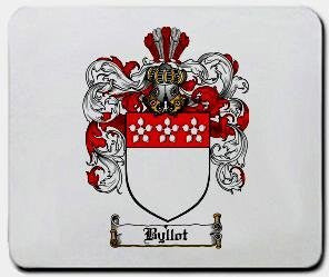 Byllot coat of arms mouse pad