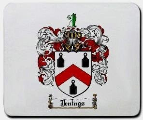 Jenings coat of arms mouse pad