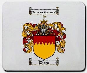 Dires coat of arms mouse pad