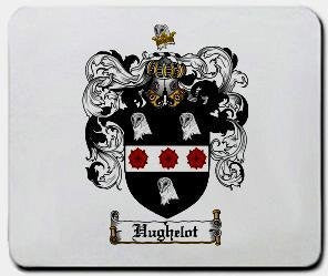 Hughelot coat of arms mouse pad