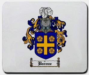Barone coat of arms mouse pad