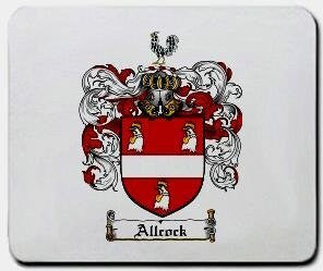 Allcock coat of arms mouse pad