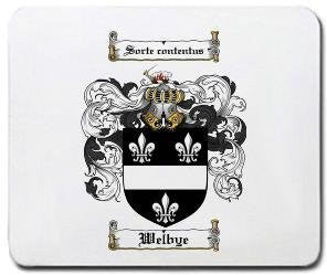 Welbye coat of arms mouse pad