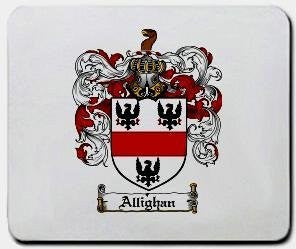 Allighan coat of arms mouse pad