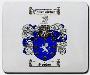 Pooley coat of arms mouse pad