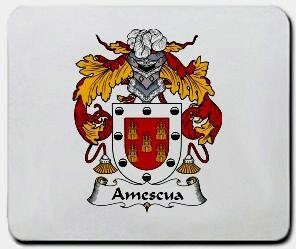 Amescua coat of arms mouse pad