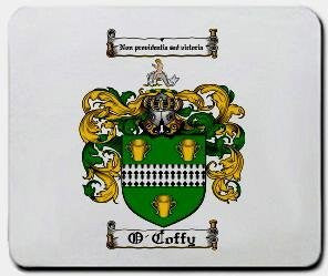O'coffy coat of arms mouse pad