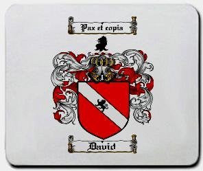 David coat of arms mouse pad