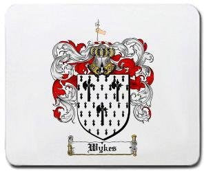 Wykes coat of arms mouse pad