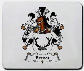 Brendt coat of arms mouse pad