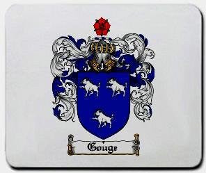 Gouge coat of arms mouse pad