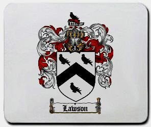 Lawson coat of arms mouse pad