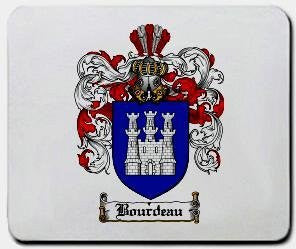Bourdeau coat of arms mouse pad