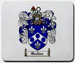 Gretton coat of arms mouse pad