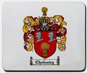 Cholemley coat of arms mouse pad