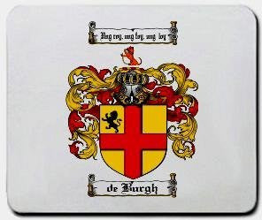 Deburgh coat of arms mouse pad
