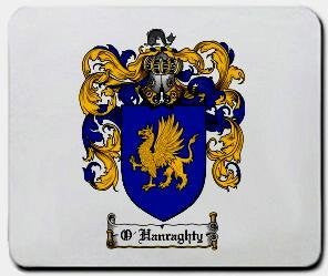 O'hanraghty coat of arms mouse pad