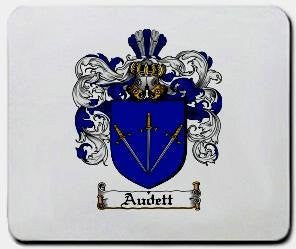 Audett coat of arms mouse pad