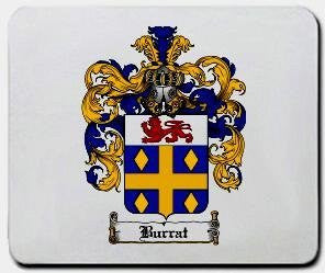 Burrat coat of arms mouse pad