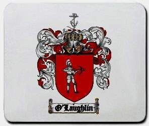 O'laughlin coat of arms mouse pad