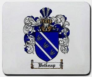 Belknap coat of arms mouse pad