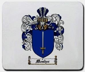 Mosher coat of arms mouse pad