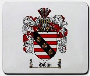 Giblin coat of arms mouse pad