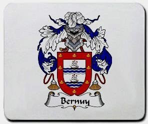 Bernuy coat of arms mouse pad