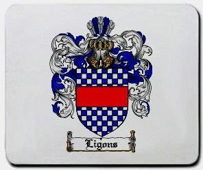 Ligons coat of arms mouse pad