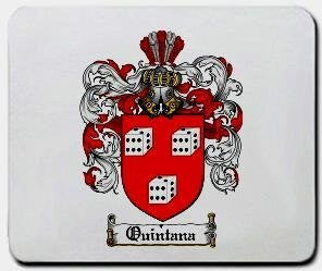 Quintana coat of arms mouse pad