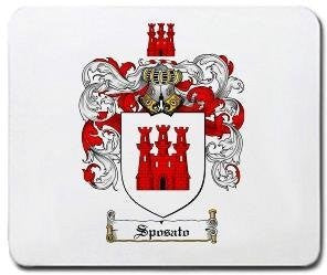 Sposato coat of arms mouse pad