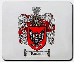 Rusnak coat of arms mouse pad