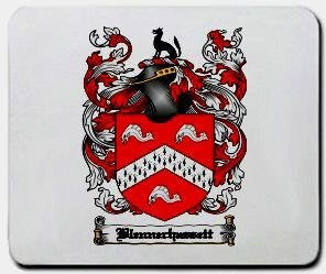 Blennerhassett coat of arms mouse pad