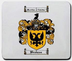Browne coat of arms mouse pad