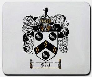 Prat coat of arms mouse pad