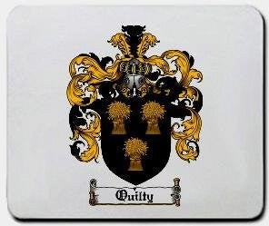 Quilty coat of arms mouse pad