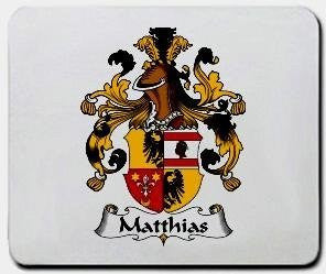 Matthias coat of arms mouse pad