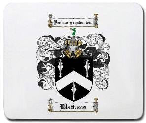 Watkens coat of arms mouse pad