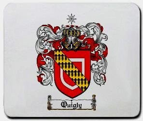 Quigly coat of arms mouse pad