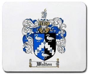 Walton coat of arms mouse pad