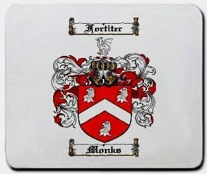 Monks coat of arms mouse pad