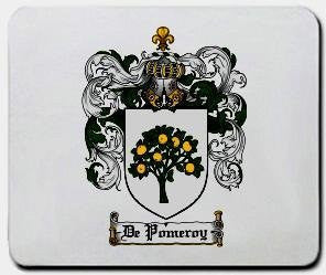 De-pomeroy coat of arms mouse pad