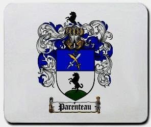 Parenteau coat of arms mouse pad