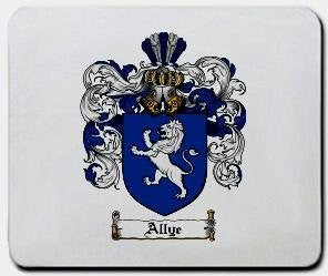 Allye coat of arms mouse pad