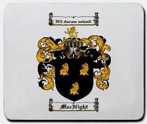 Macnight coat of arms mouse pad