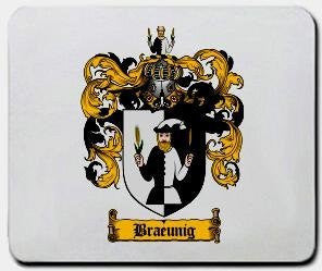 Braeunig coat of arms mouse pad
