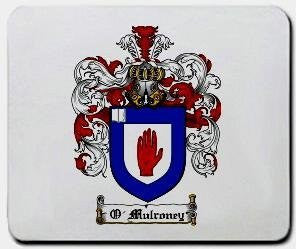 O'mulroney coat of arms mouse pad